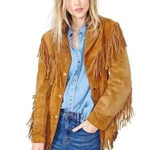 Wester Suede Leather Fringe Jacket